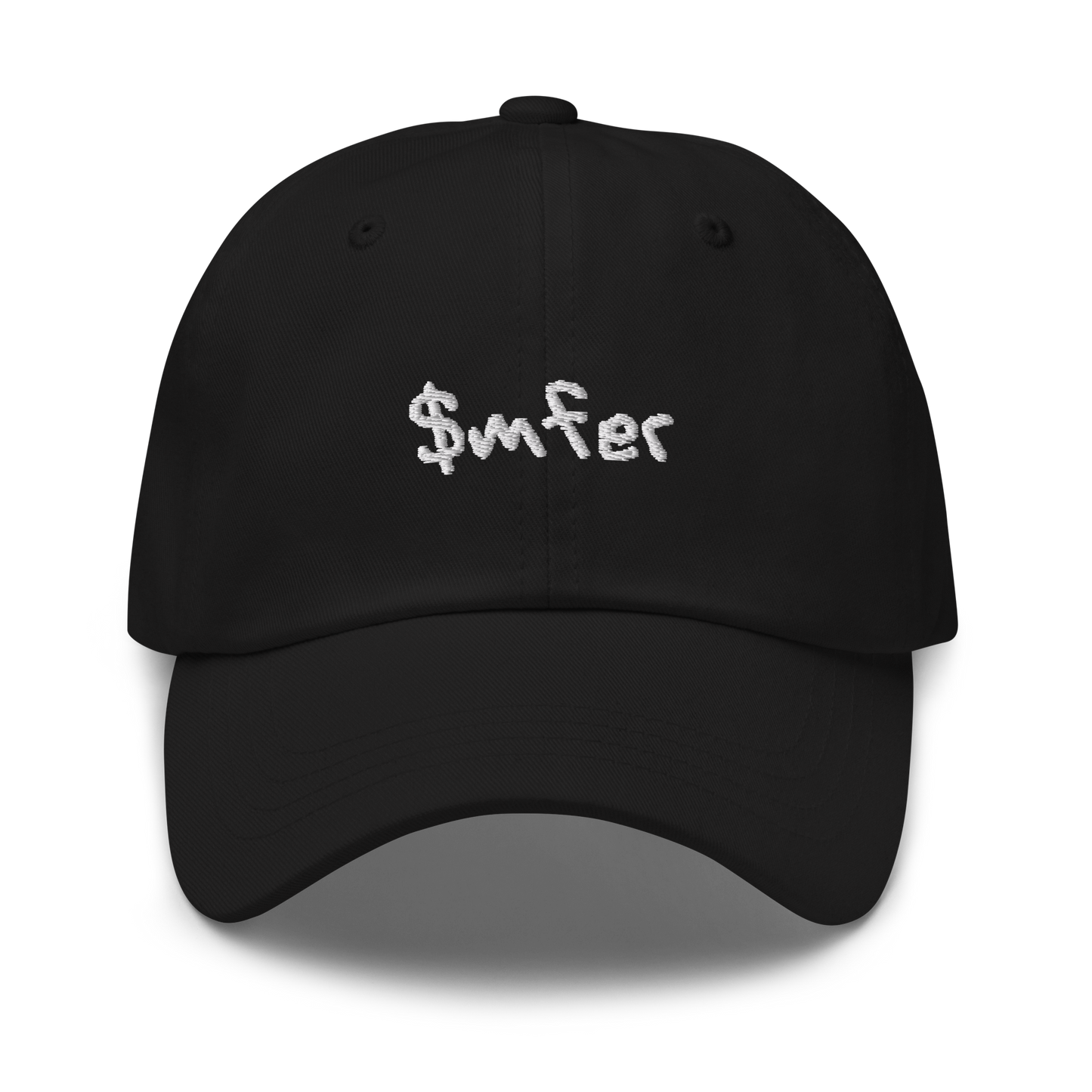 $mfer hat white text