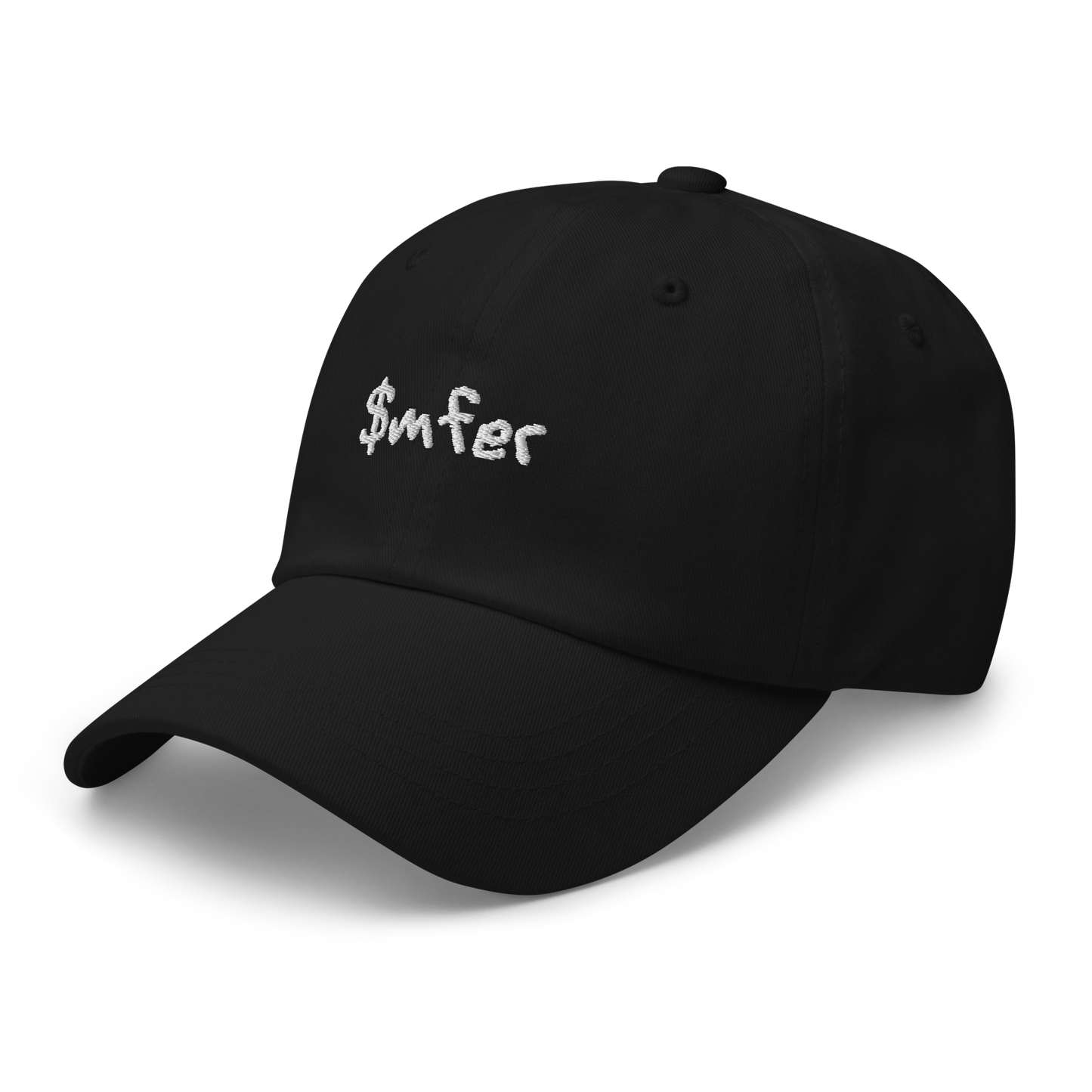 $mfer hat white text