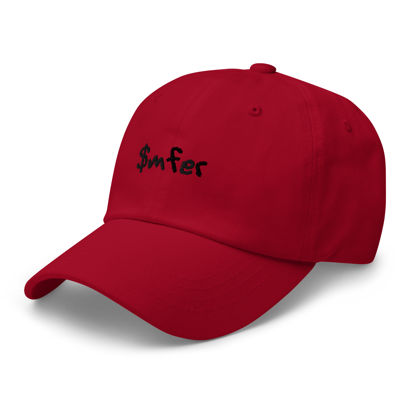 $mfer hat black text