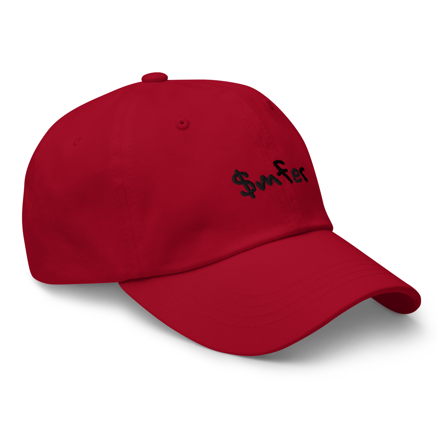 $mfer hat black text
