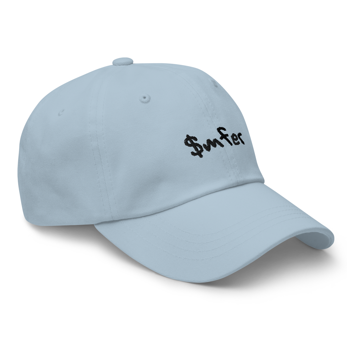 $mfer hat black text
