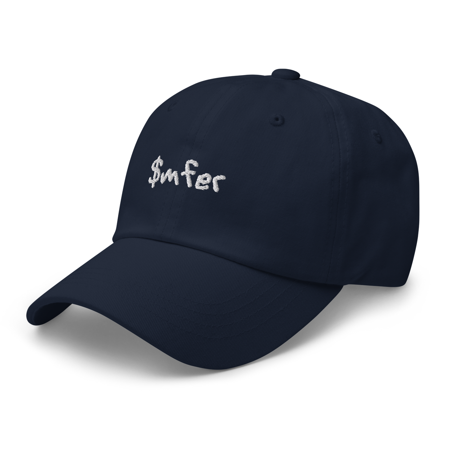 $mfer hat white text