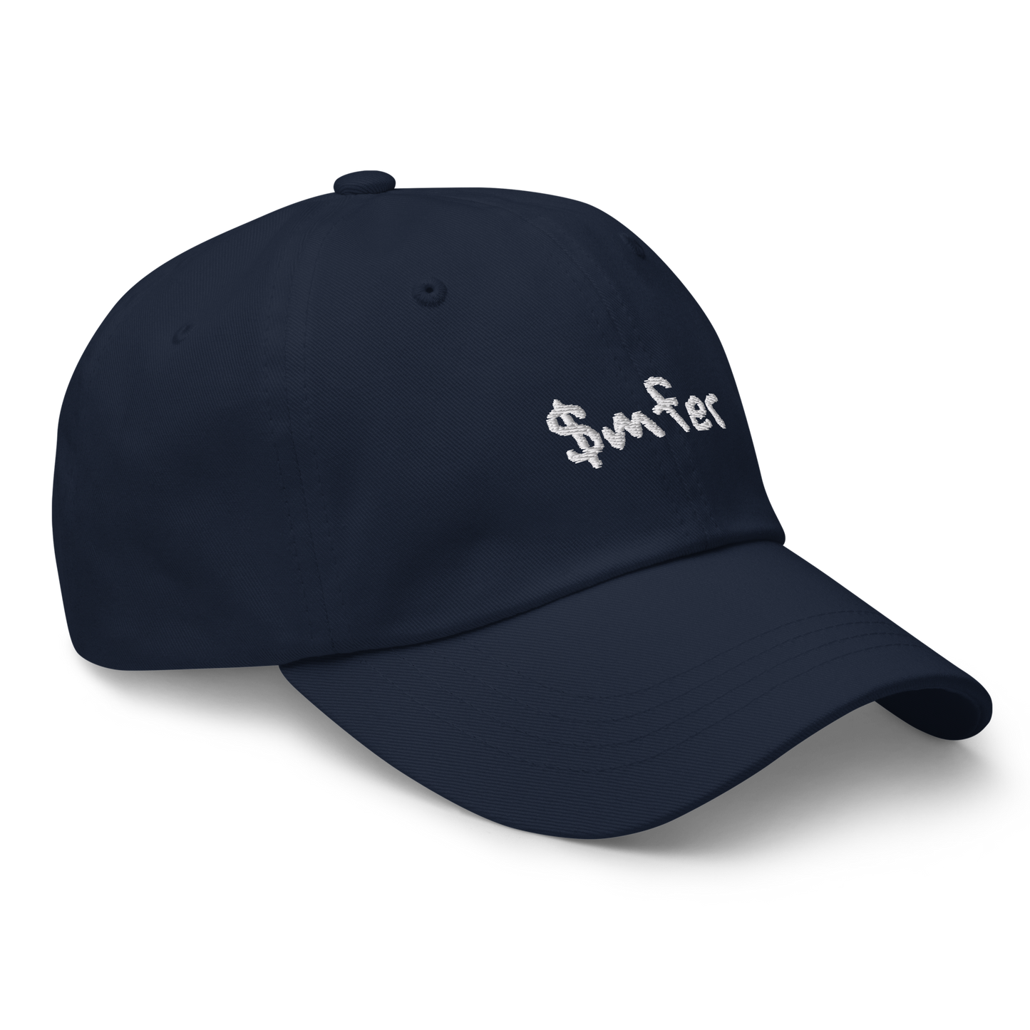 $mfer hat white text