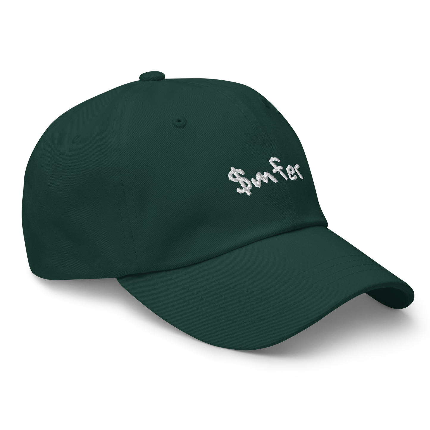 $mfer hat white text