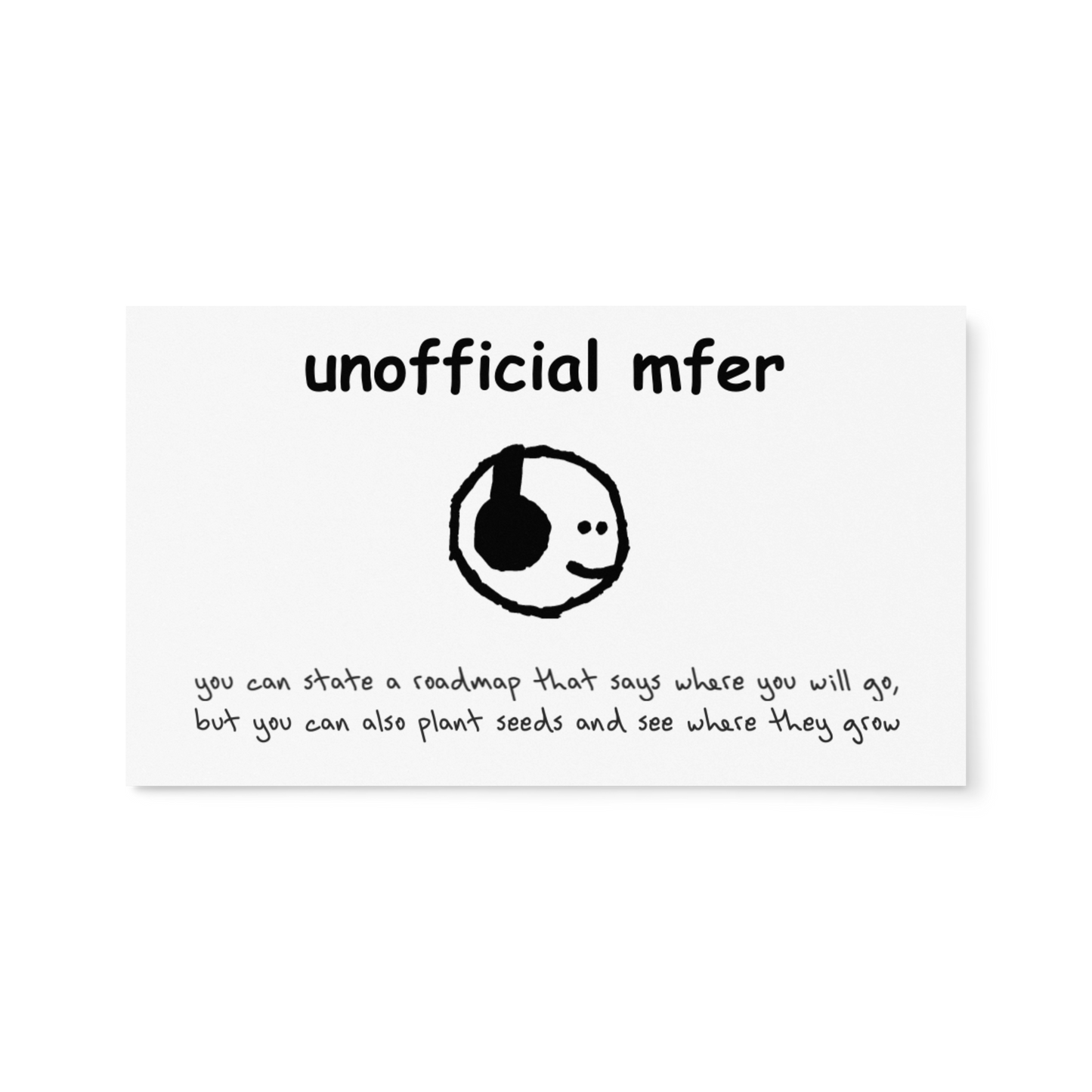 unofficial mfer business cards