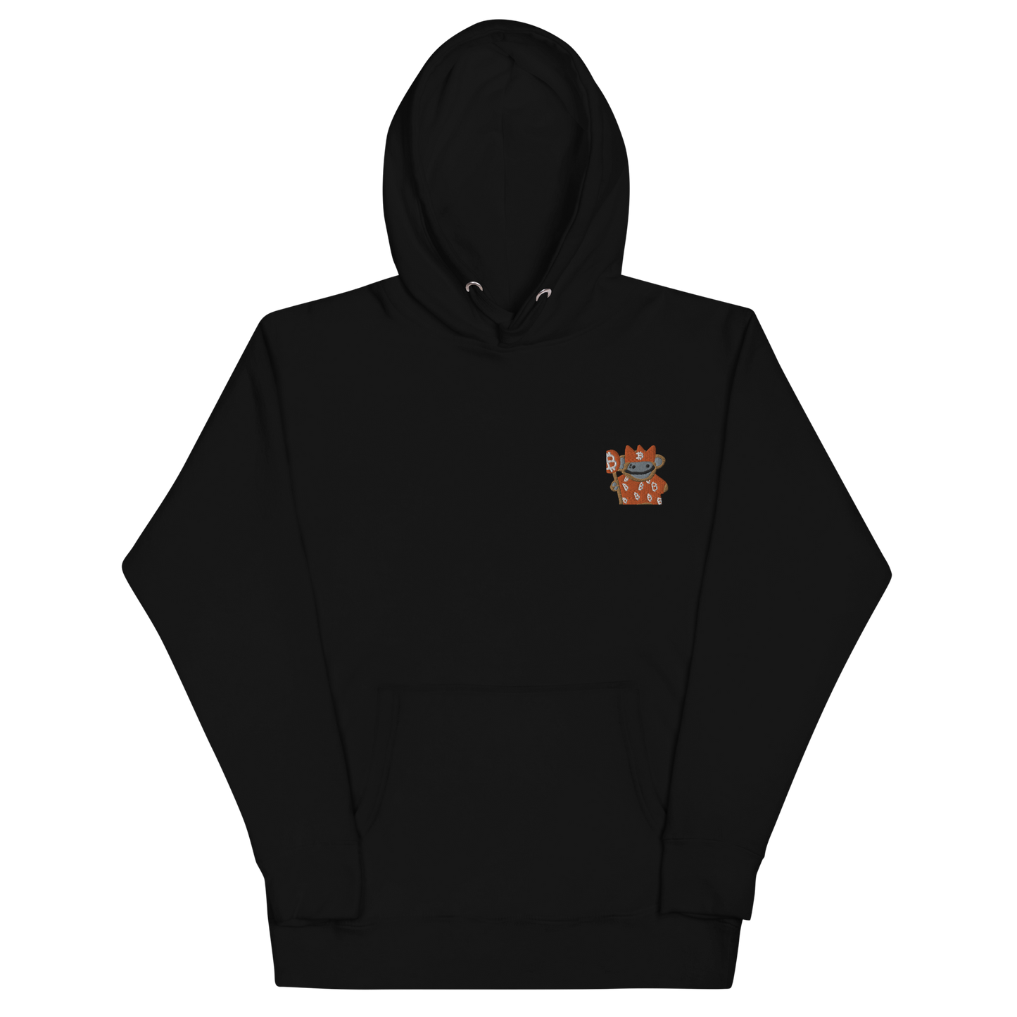 bitcoin puppet embroidered hoodie