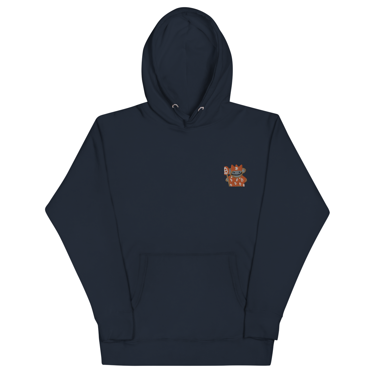 bitcoin puppet embroidered hoodie