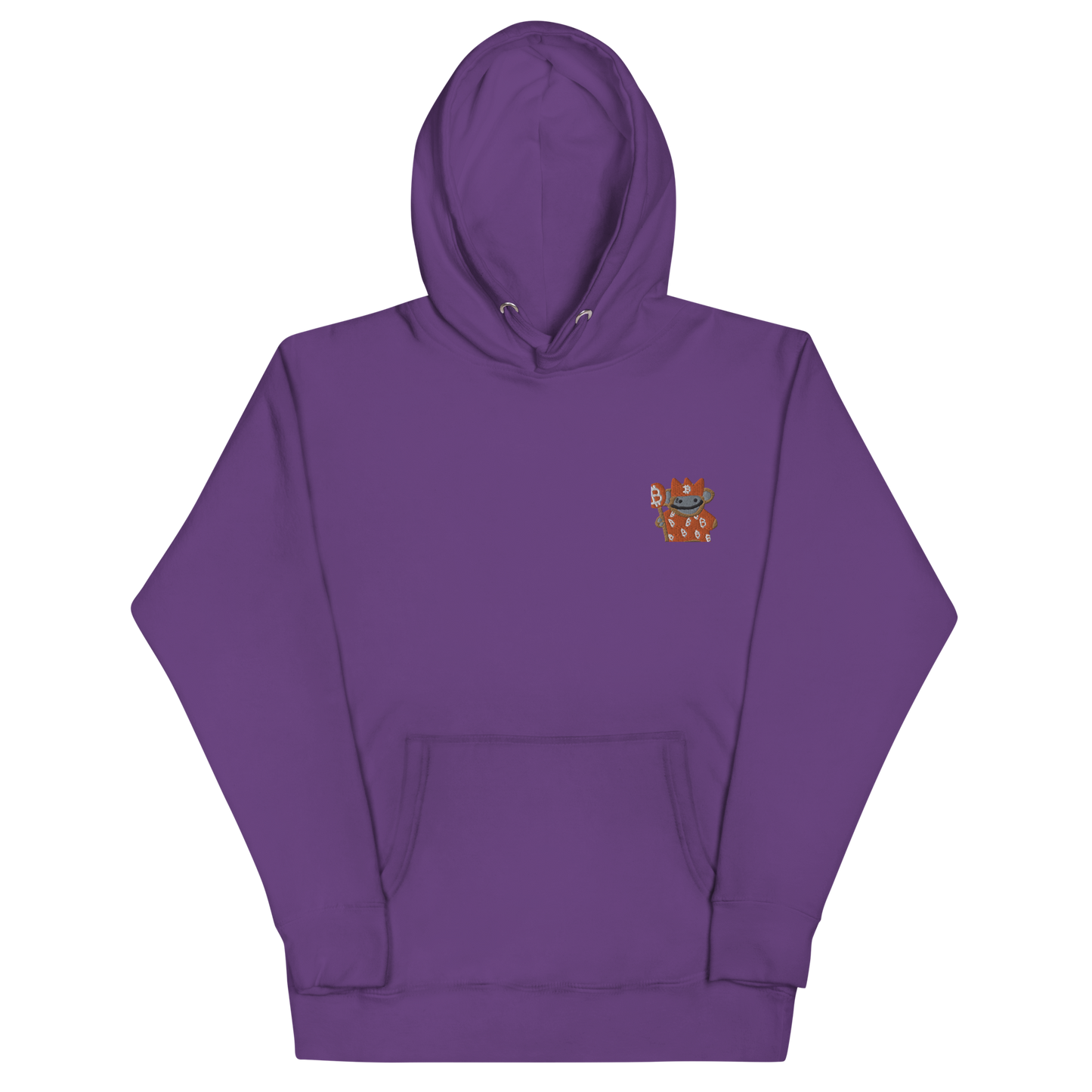bitcoin puppet embroidered hoodie