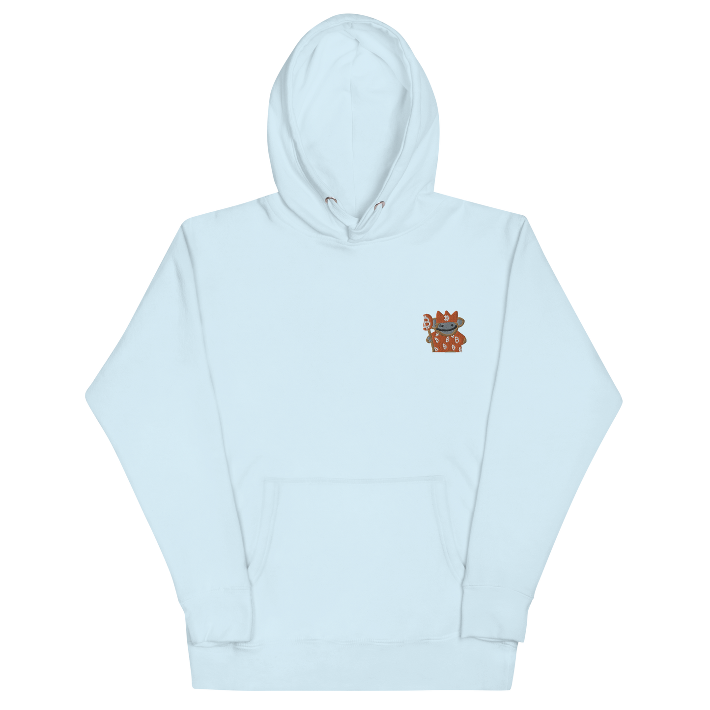 bitcoin puppet embroidered hoodie