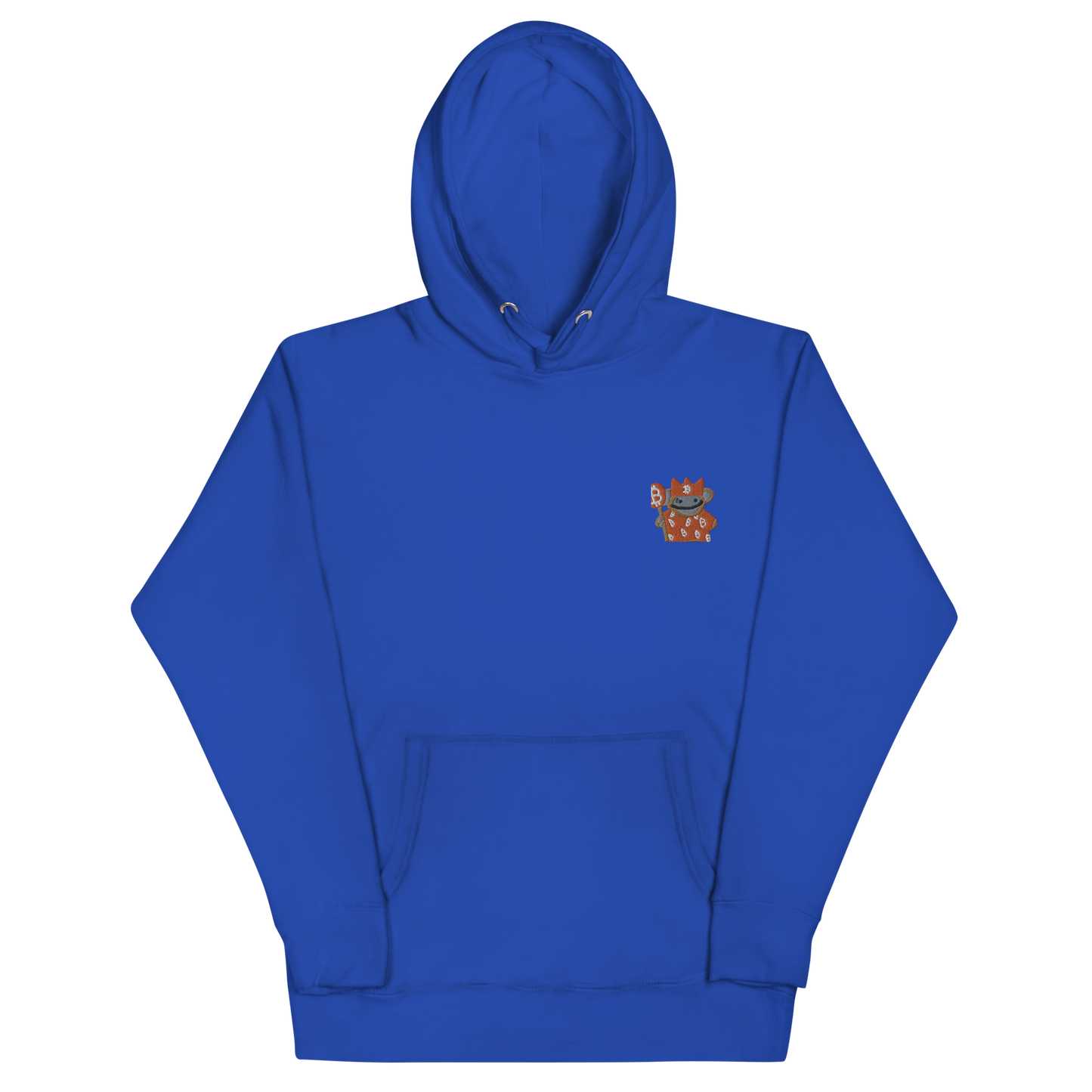 bitcoin puppet embroidered hoodie
