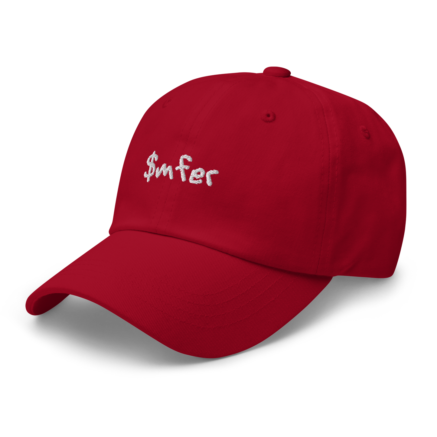 $mfer hat white text