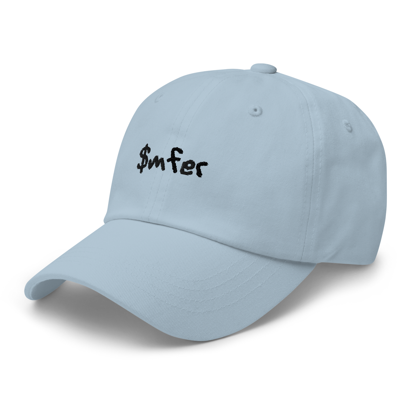 $mfer hat black text