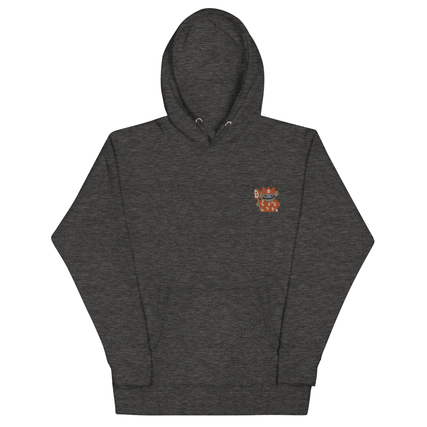 bitcoin puppet embroidered hoodie