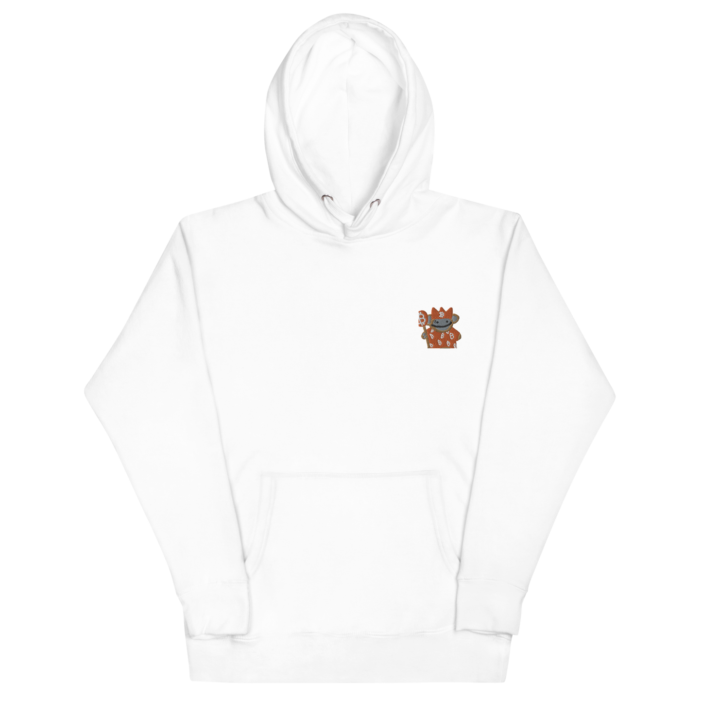 bitcoin puppet embroidered hoodie